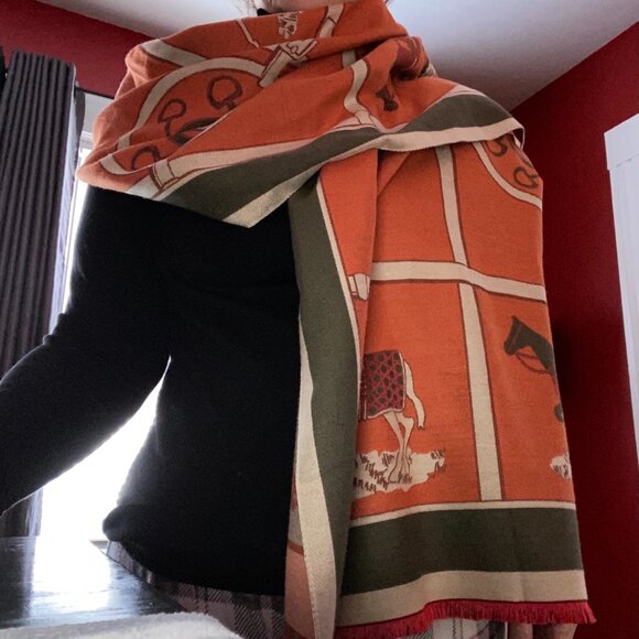 Neiman Marcus Luxury Pashmina Silky Shawl Wrap - Picture 3 of 5